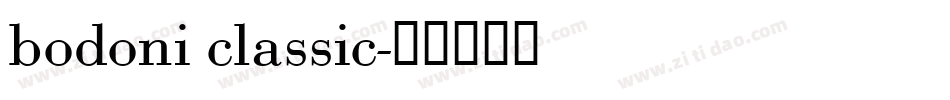 bodoni classic字体转换
